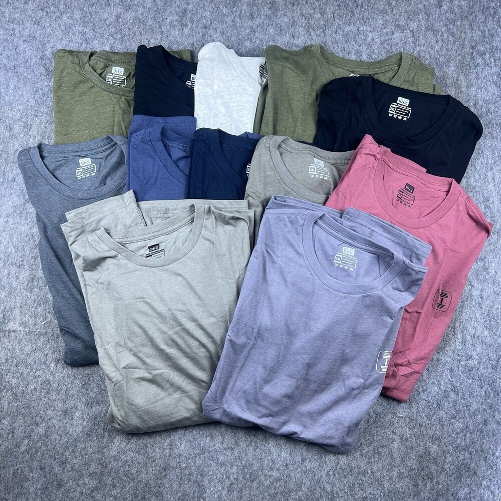 Lot Of 12 The Lift Box Men's Graphic T-Shirt Short Sleeve Gym Athletic Size 2XL